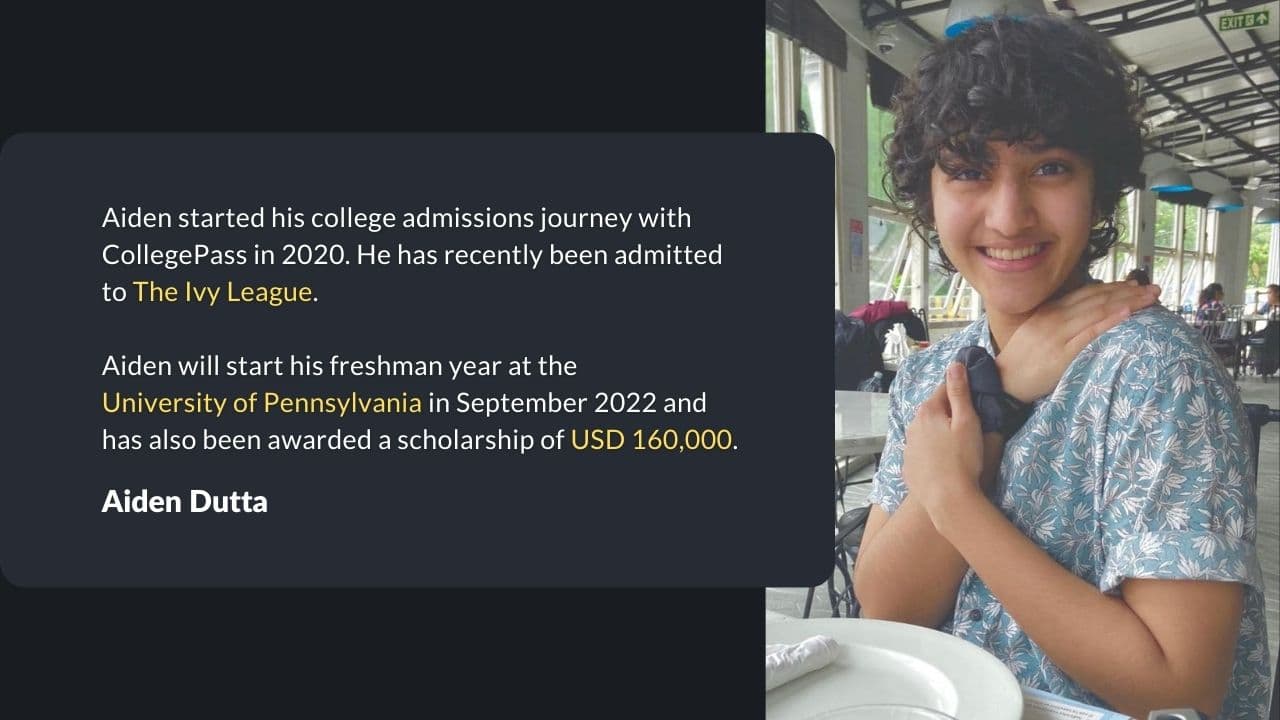 Haydr got admitted to his dream college, 'The University of Pennsylvania.'
