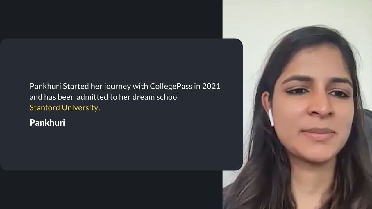 Pankhuri started her journey with collegePass