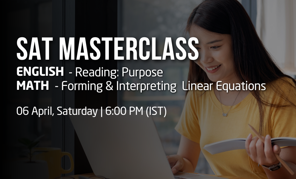 SAT Eng: Reading: Purpose | SAT Math: Forming and Interpreting linear equations; Linear Equations in 1/2 variables